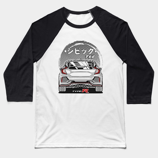 Civic Type R FK8 Baseball T-Shirt by idrdesign